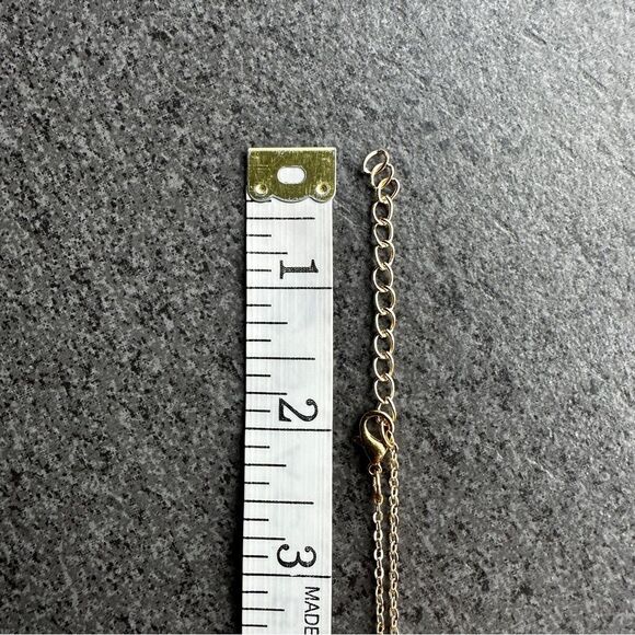 NEW Gold and Blue Enamel Evil Eye Pendant Adjustable Necklace 16 to 18-inches - Picture 4 of 10